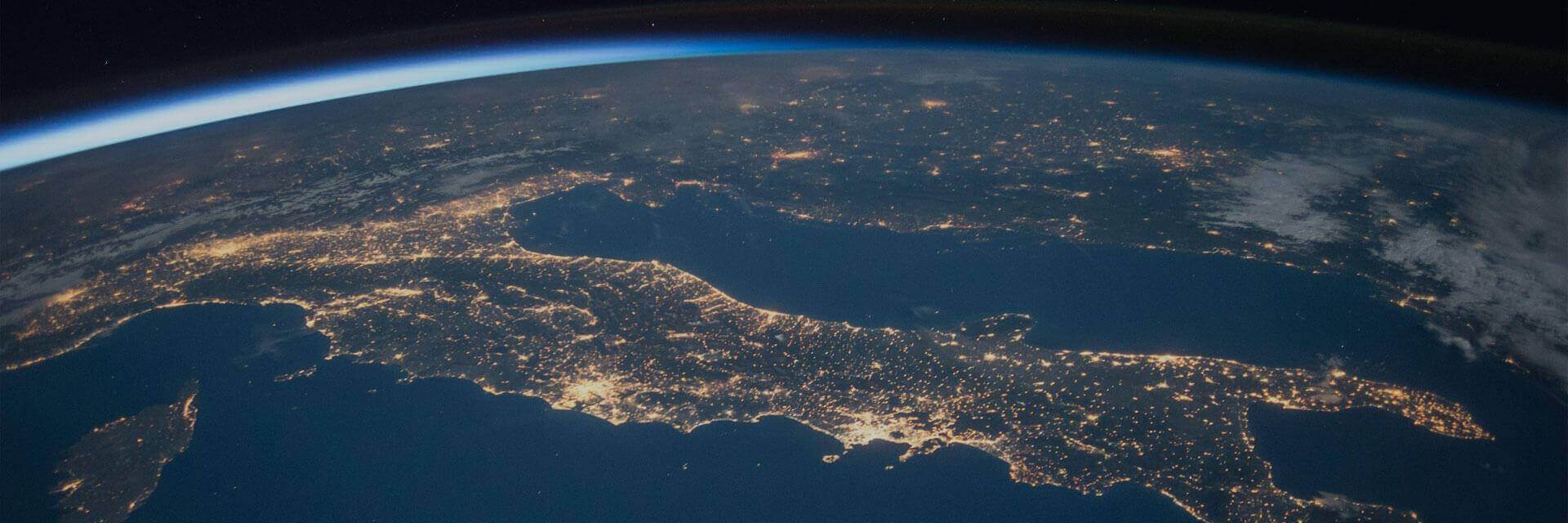 The Earth at night seen from space