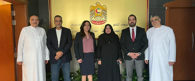 H.E Shaikha Moaza Al Maktoum chairperson of Pride Group with Madam Zeina baroudi and Mr. Jihad Haddara our Business partners in Turkey, Lebanon, Nigeria, Holland and Australia.